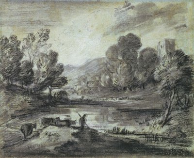 Paesaggio collinare, c.1775-80 da Thomas Gainsborough